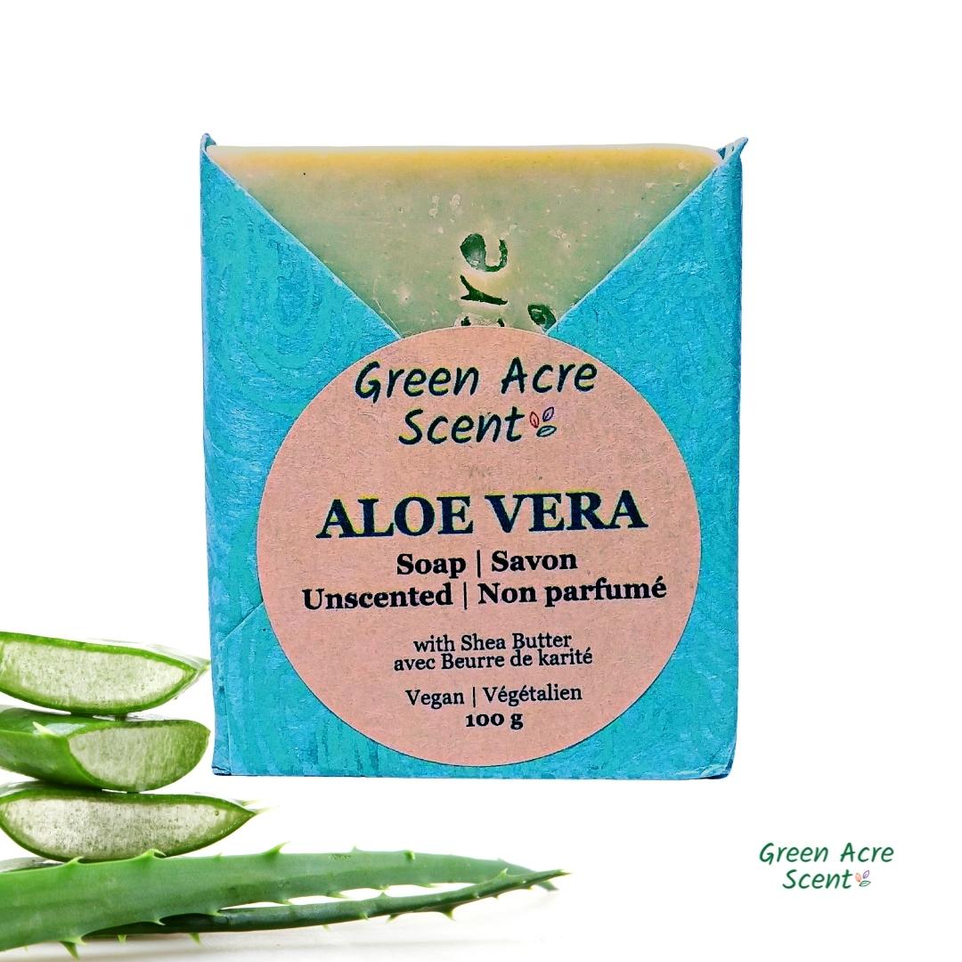 Aloe Vera, All Natural Handmade Soap, Cold Process Vegan Soap 